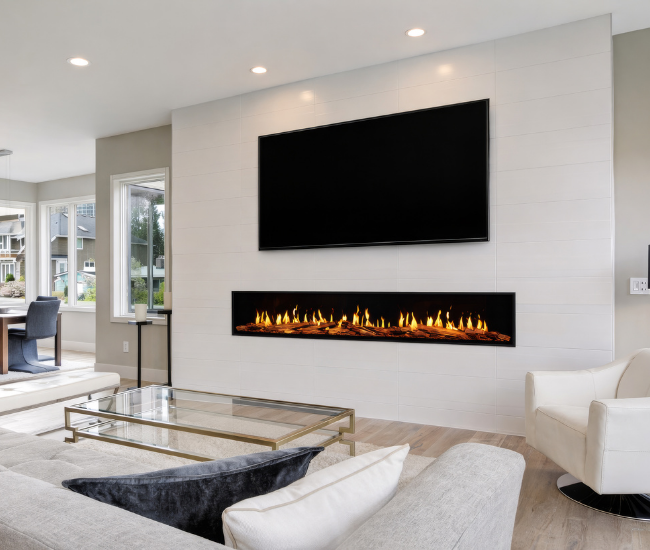 Modern Flames 120-inch Orion Multi Virtual Electric Fireplace V2