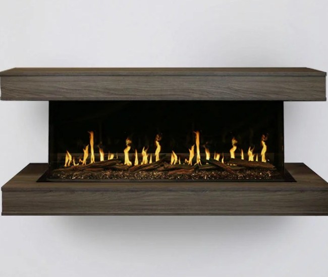 Modern Flames 52-inch Orion Multi Electric Fireplace with Wall Mount Cabinet