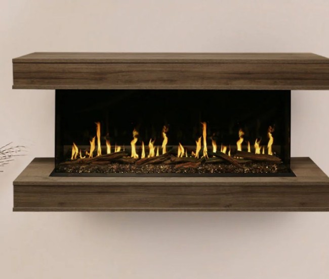 Modern Flames 52-inch Orion Multi Electric Fireplace with Wall Mount Cabinet