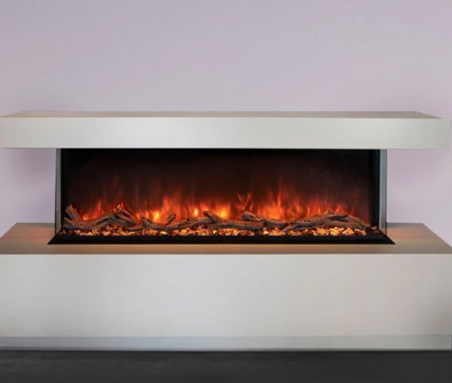 Modern Flames 68-inch Landscape Pro Multi Electric Fireplace with Wall Mount Cabinet