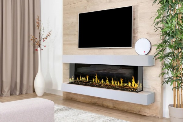Modern Flames 52-inch Orion Multi Electric Fireplace with Wall Mount Cabinet